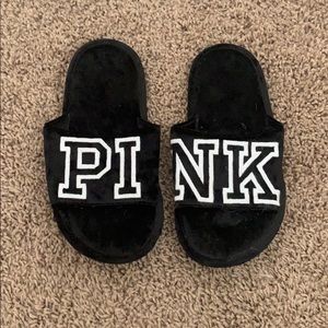 pink slipper sandals